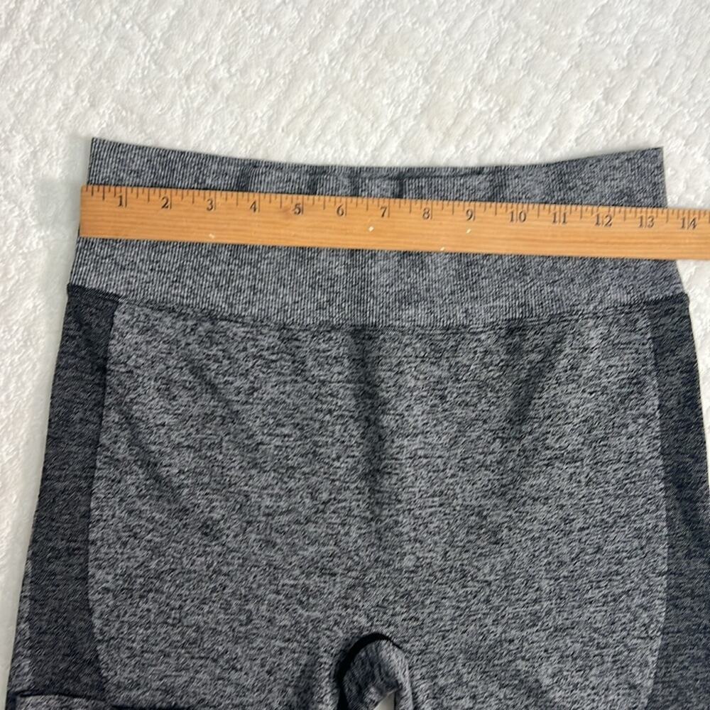 PINK Victoria's Secret Active long black charcoal athletic leggings  L - Picture 6 of 8